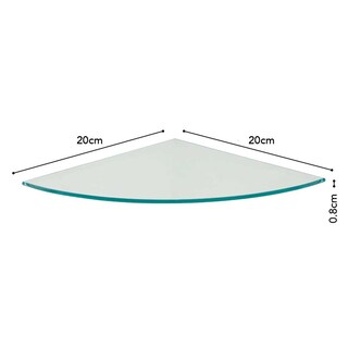 Foto 1 | Repisa De Vidrio Vetro Prat-k 20 X 20cm