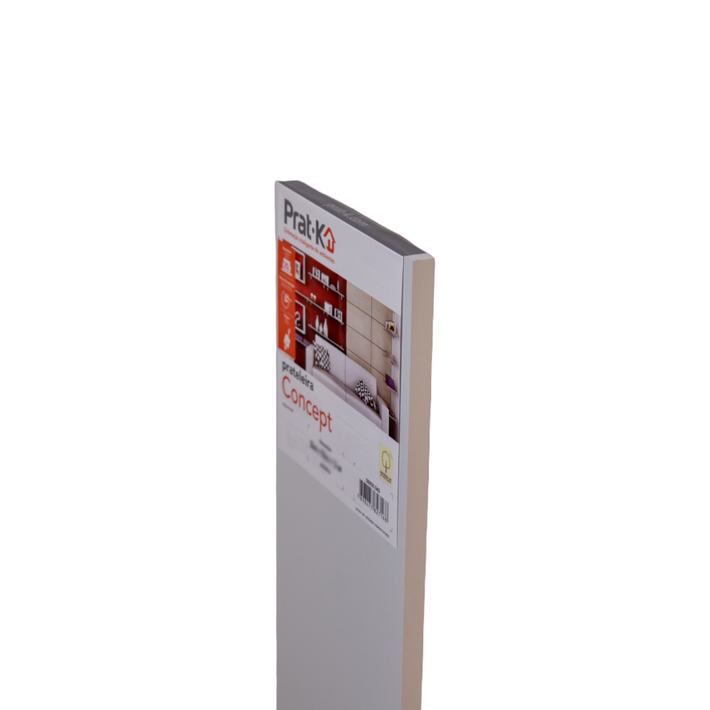 Foto 3 pulgar | Repisa Recta Concept Prat-k Blanco 25 X 40cm