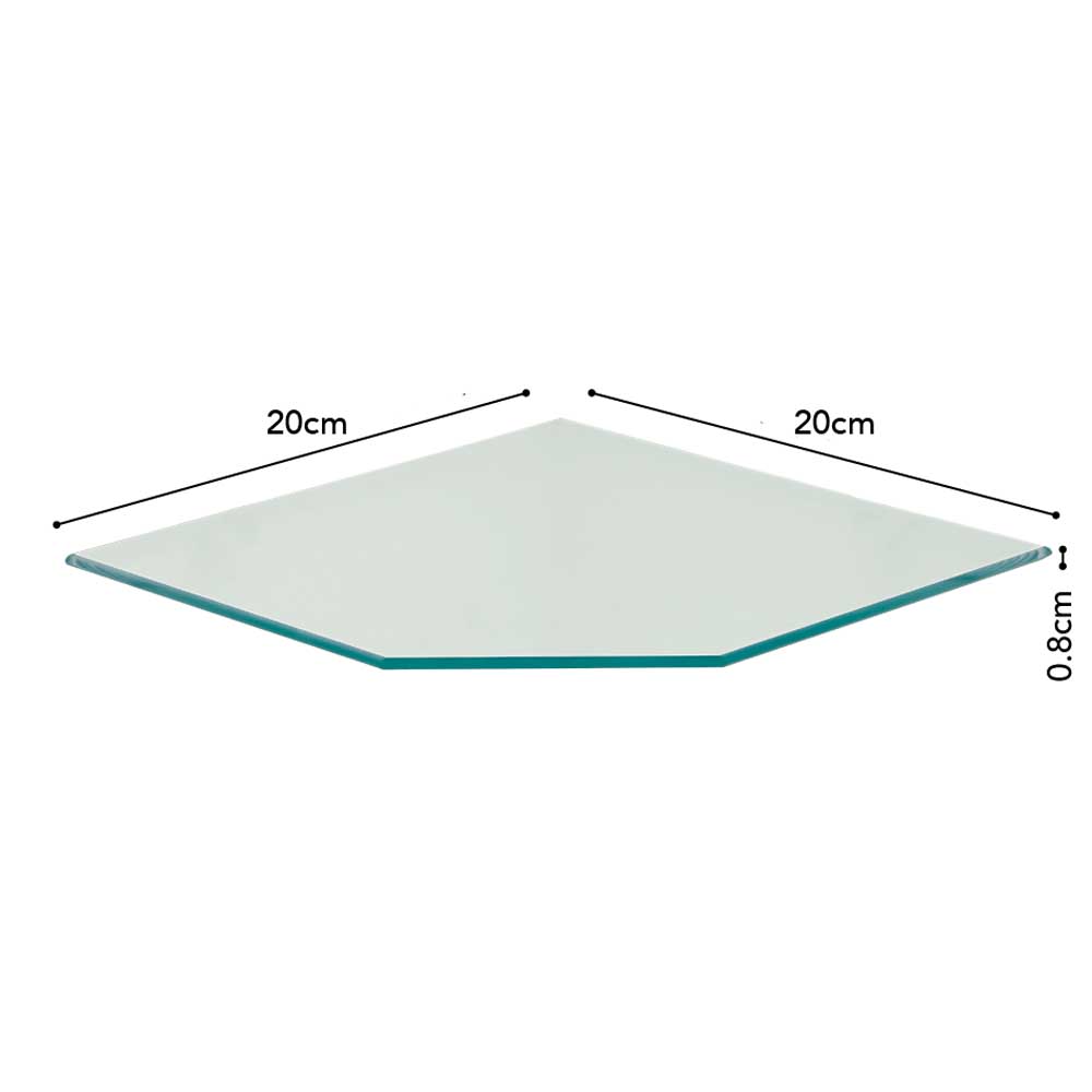 Foto 1 | Repisa De Vidrio Vetro Prat-k 20cm  X  20cm