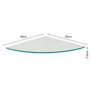 Foto 1 | Repisa De Vidrio Vetro Prat-k 30 X 30cm