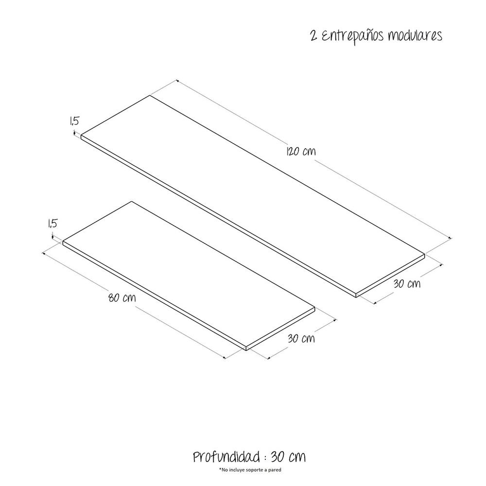 Foto 8 | Repisa 80cm Y 120cm Color Gales