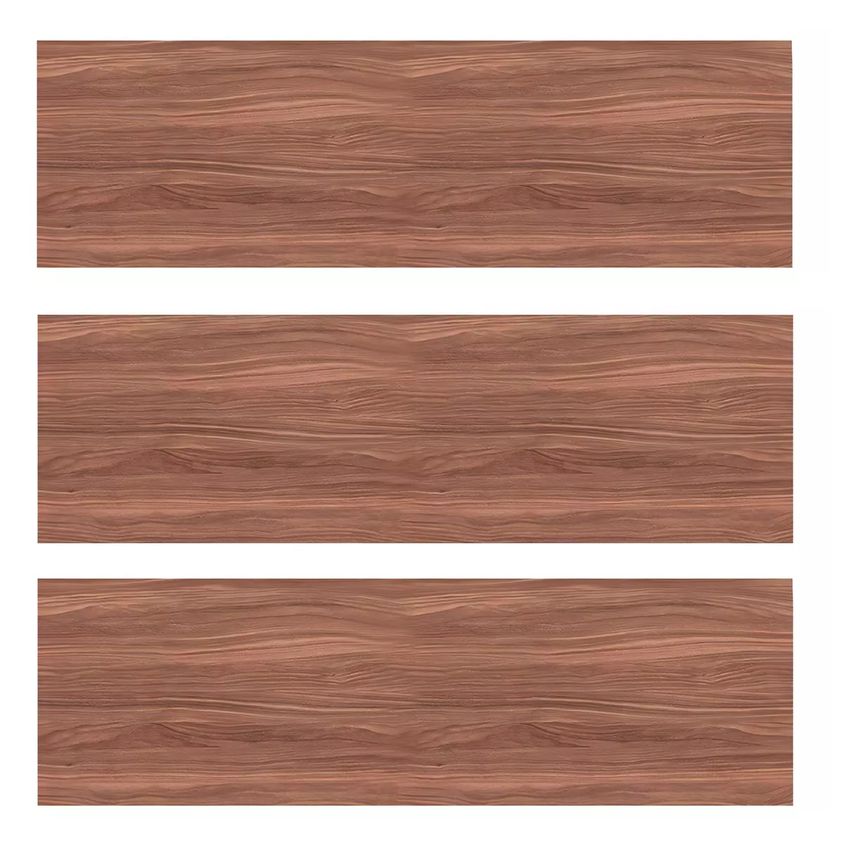 Repisas Minimalistas 50x15 Cm Eo Safe Imports Esi-18496 Marron 3 Piezas
