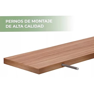 Foto 3 | Repisas Minimalistas 50x15 Cm Eo Safe Imports Esi-18496 Marron 3 Piezas