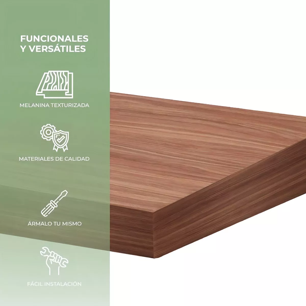 Foto 6 pulgar | Repisas Minimalistas 50x15 Cm Eo Safe Imports Esi-18496 Marron 3 Piezas