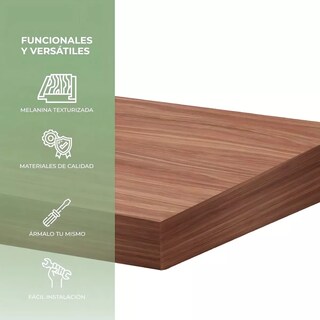 Foto 5 | Repisas Minimalistas 50x15 Cm Eo Safe Imports Esi-18496 Marron 3 Piezas