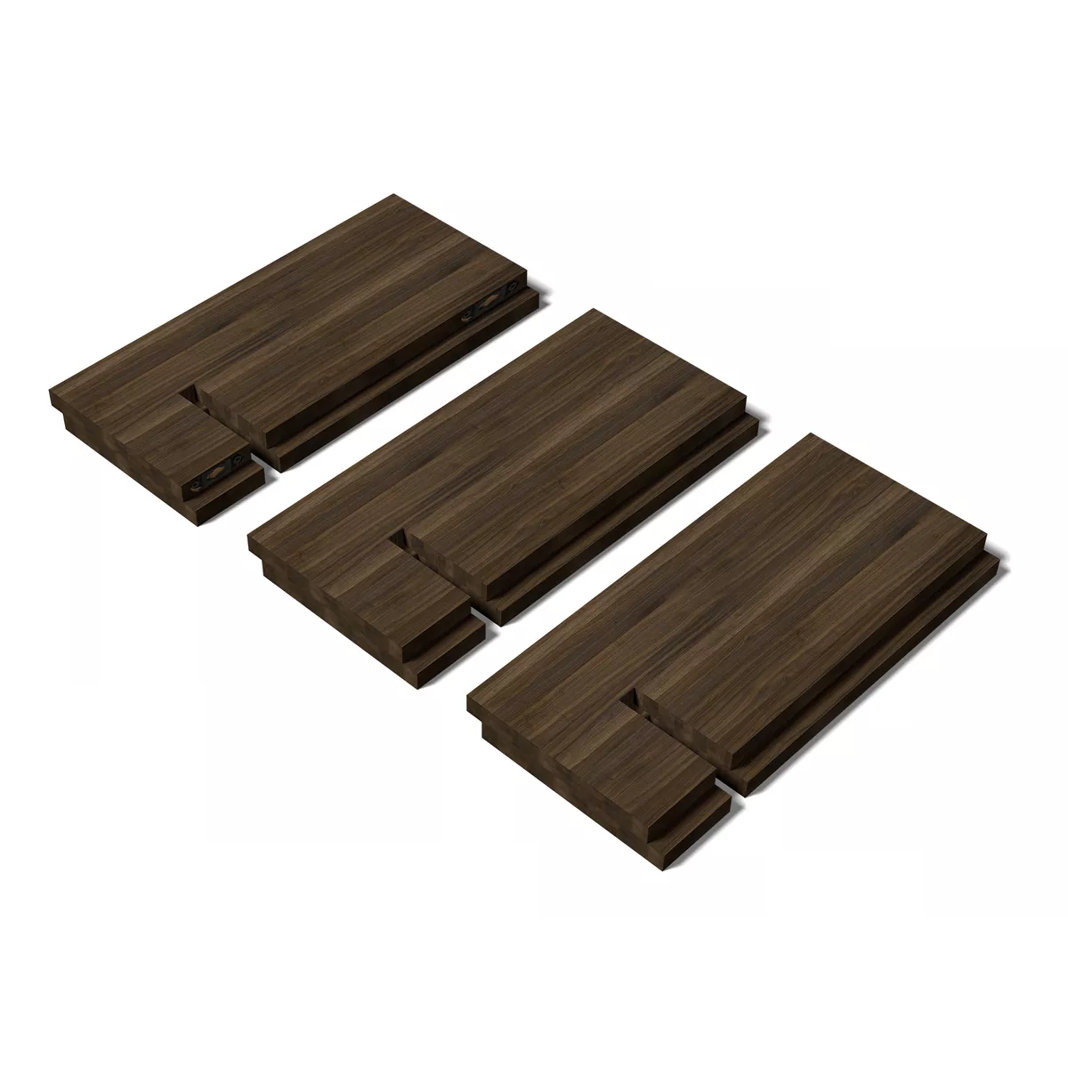 Repisas Eo Safe Imports Esi-18505 Marron 3 Piezas