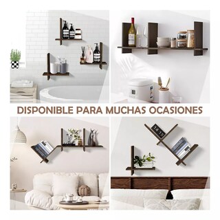 Foto 4 | Repisas Eo Safe Imports Esi-18505 Marron 3 Piezas