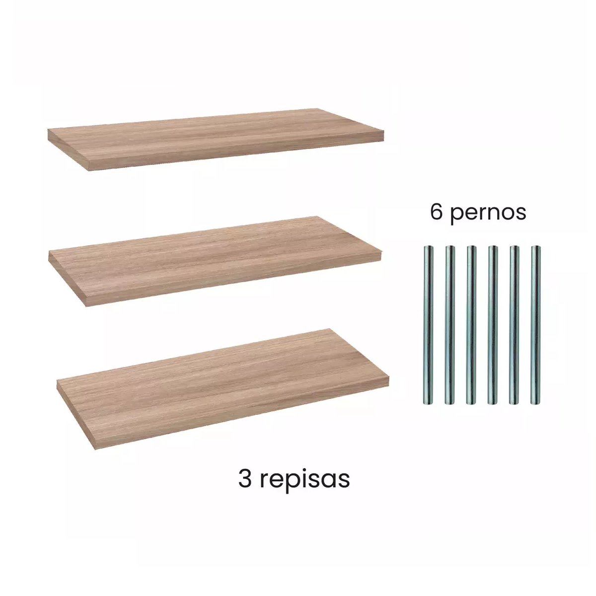 Foto 3 pulgar | Repisas Minimalistas Eo Safe Imports Esi-18499 Beige 3 Piezas
