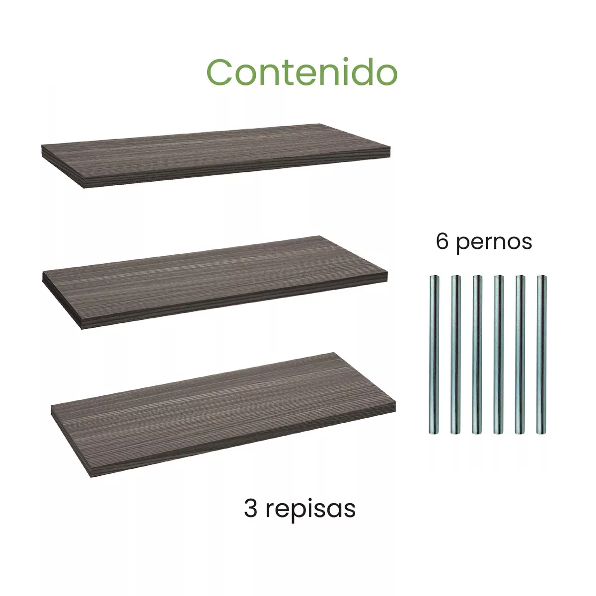 Foto 3 pulgar | Repisas Minimalistas Eo Safe Imports Esi-18497 Gris 3 Piezas