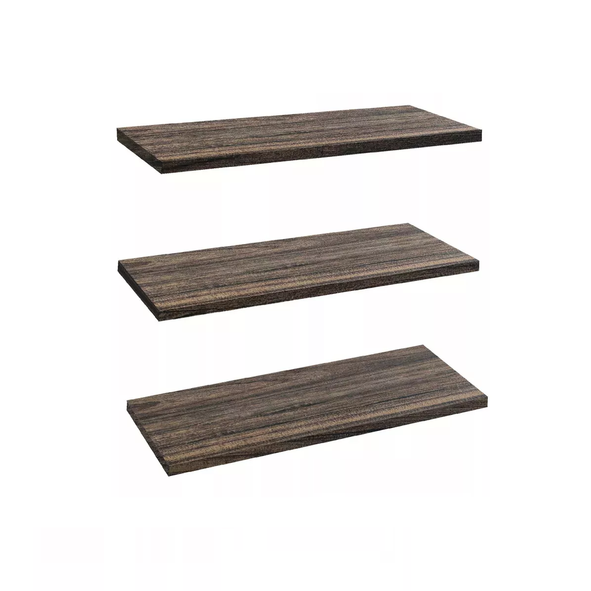 Foto 2 pulgar | Repisas Minimalistas Eo Safe Imports Esi-18498 Marron 3 Piezas