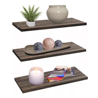 Foto 3 | Repisas Minimalistas Eo Safe Imports Esi-18498 Marron 3 Piezas
