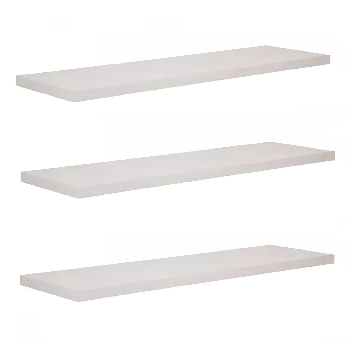 Foto 2 pulgar | Kit 3 Repisas Flotantes Minimalistas 50 x 15 Ccm Eo Safe Imports Gris