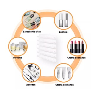 Foto 3 | Estantes Flotantes De Acrílico Para Esmaltes De Uñas 8pcs Eo Safe Imports Esi-18504 Transparente