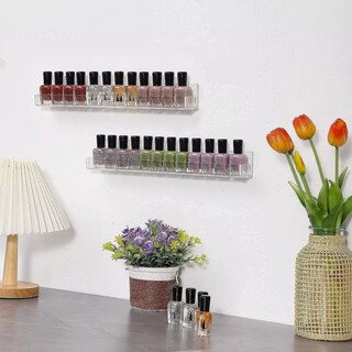 Foto 4 | Estantes Flotantes De Acrílico Para Esmaltes De Uñas 8pcs Eo Safe Imports Esi-18504 Transparente