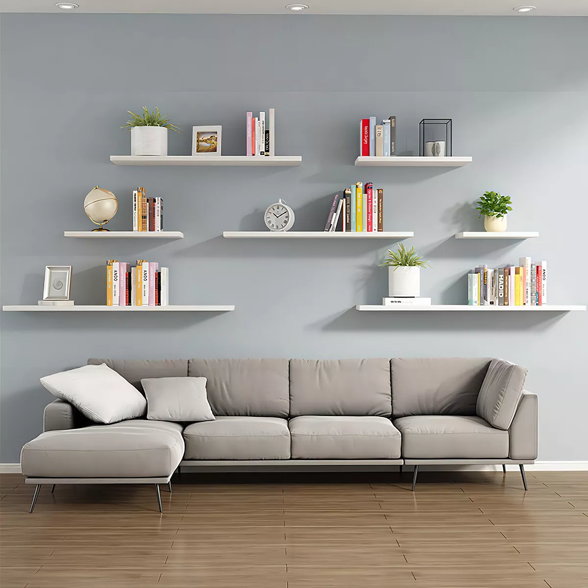 Foto 4 | Set 4 Repisas Flotantes Eo Safe Imports Esi-18501 Blanco