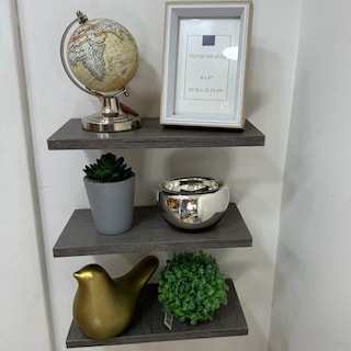 Foto 2 | Juego de 3 Repisas Flotantes de Madera 30x15 cm Soportan 10 kg Fácil Instalación