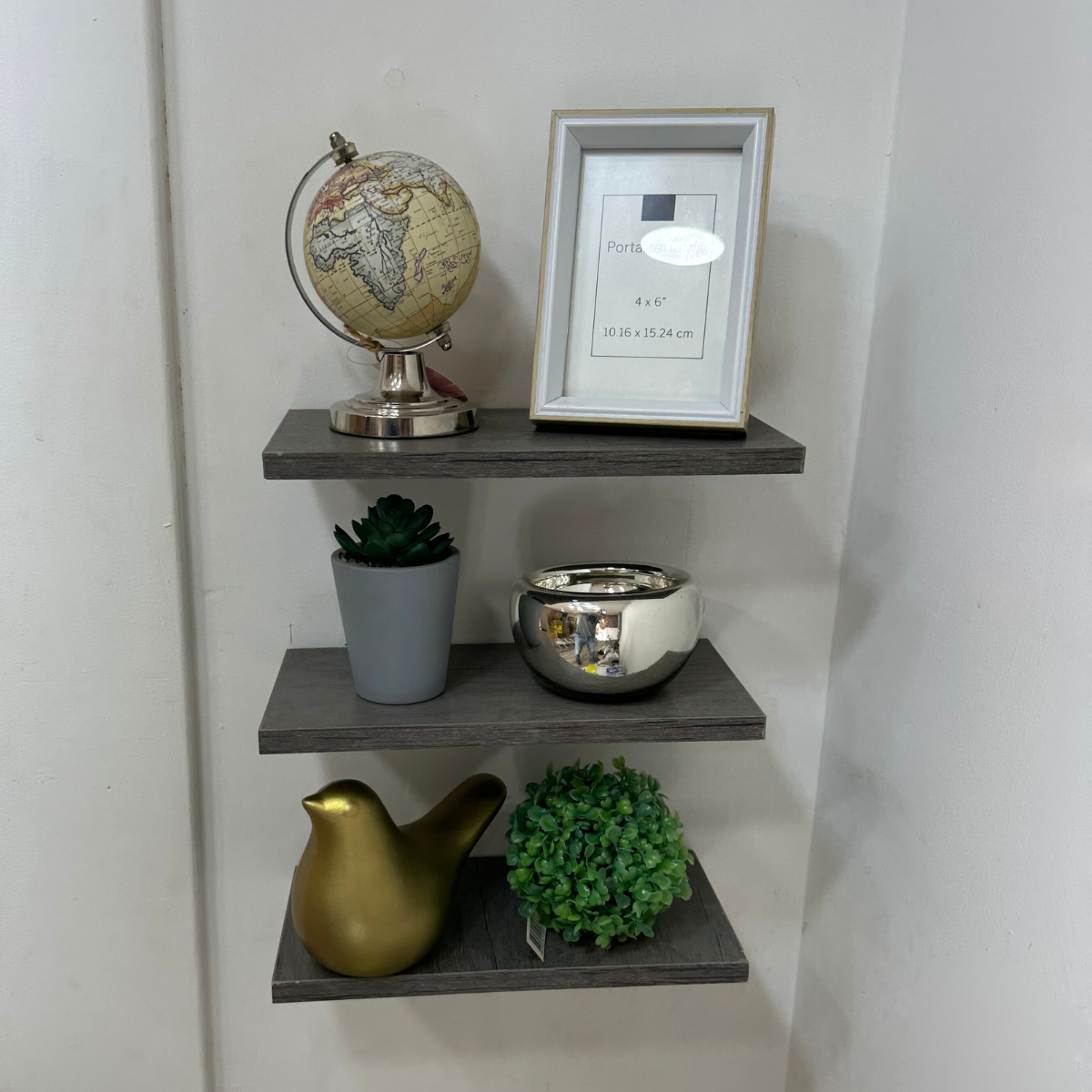 Foto 5 pulgar | Juego de 3 Repisas Flotantes de Madera 30x15 cm Soportan 10 kg Fácil Instalación