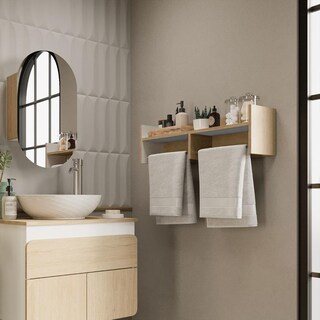 Foto 5 | Repisa Akita Color Rovere Blanco