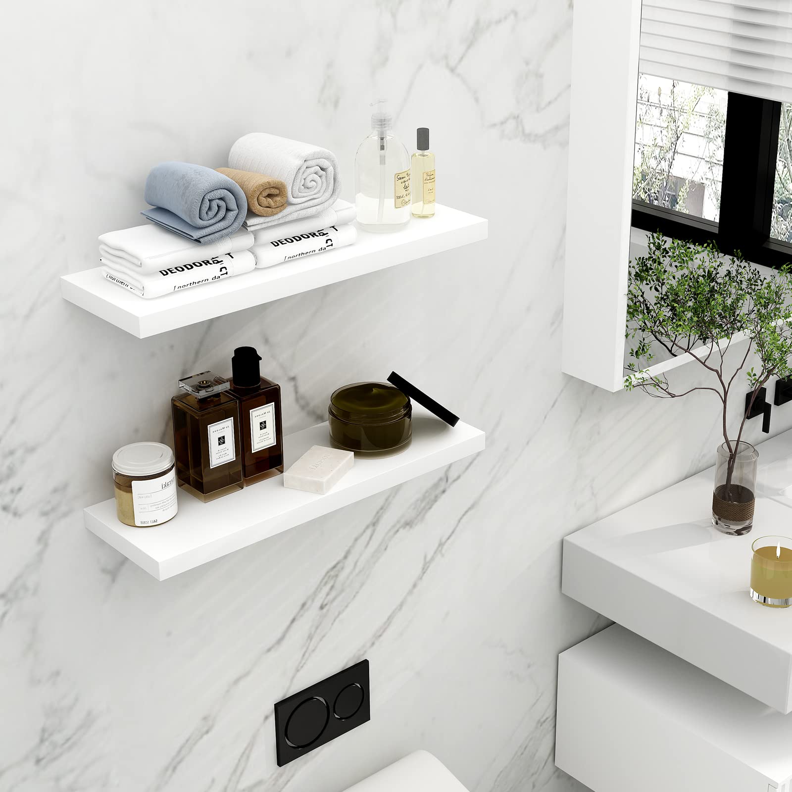 Foto 3 | Estantería De Pared Welland Simons Flotante 45 Cm Blanca - Venta Internacional.
