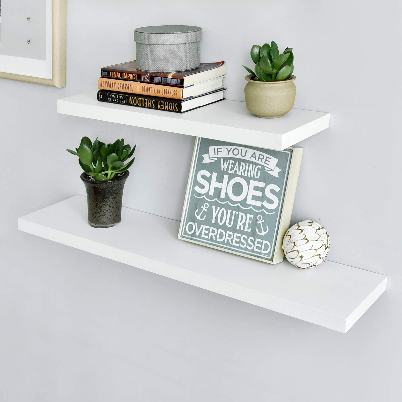Foto 5 pulgar | Estantería De Pared Welland Simons Flotante 45 Cm Blanca - Venta Internacional.