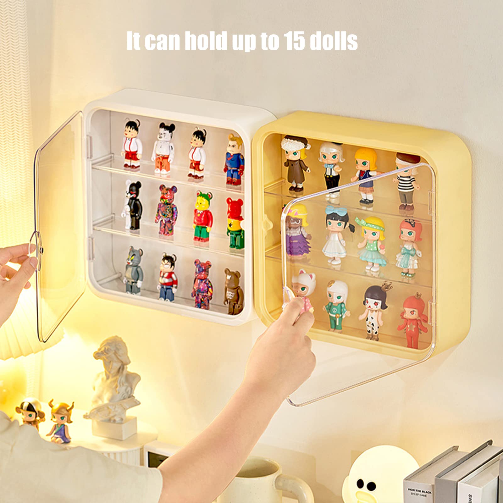 Foto 5 | Vitrina Wmm De Acrílico Transparente Con Puerta Para Figuras Montada En La Pared - Venta Internacional.