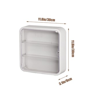 Foto 4 | Vitrina Wmm Transparente Para Figuras Montada En La Pared Con Puerta Verde - Venta Internacional.