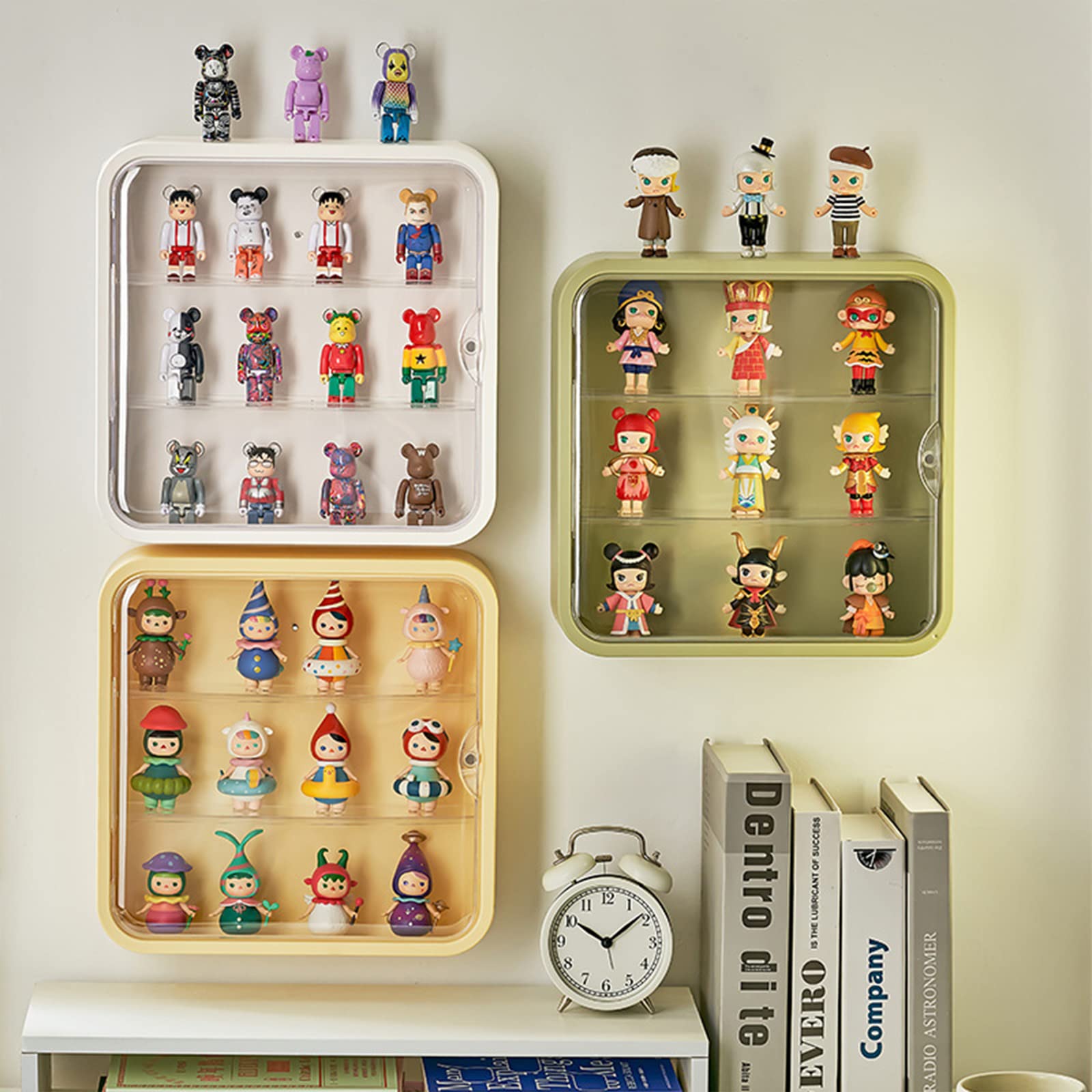 Foto 7 | Vitrina Wmm Transparente Para Figuras Montada En La Pared Con Puerta Verde - Venta Internacional.