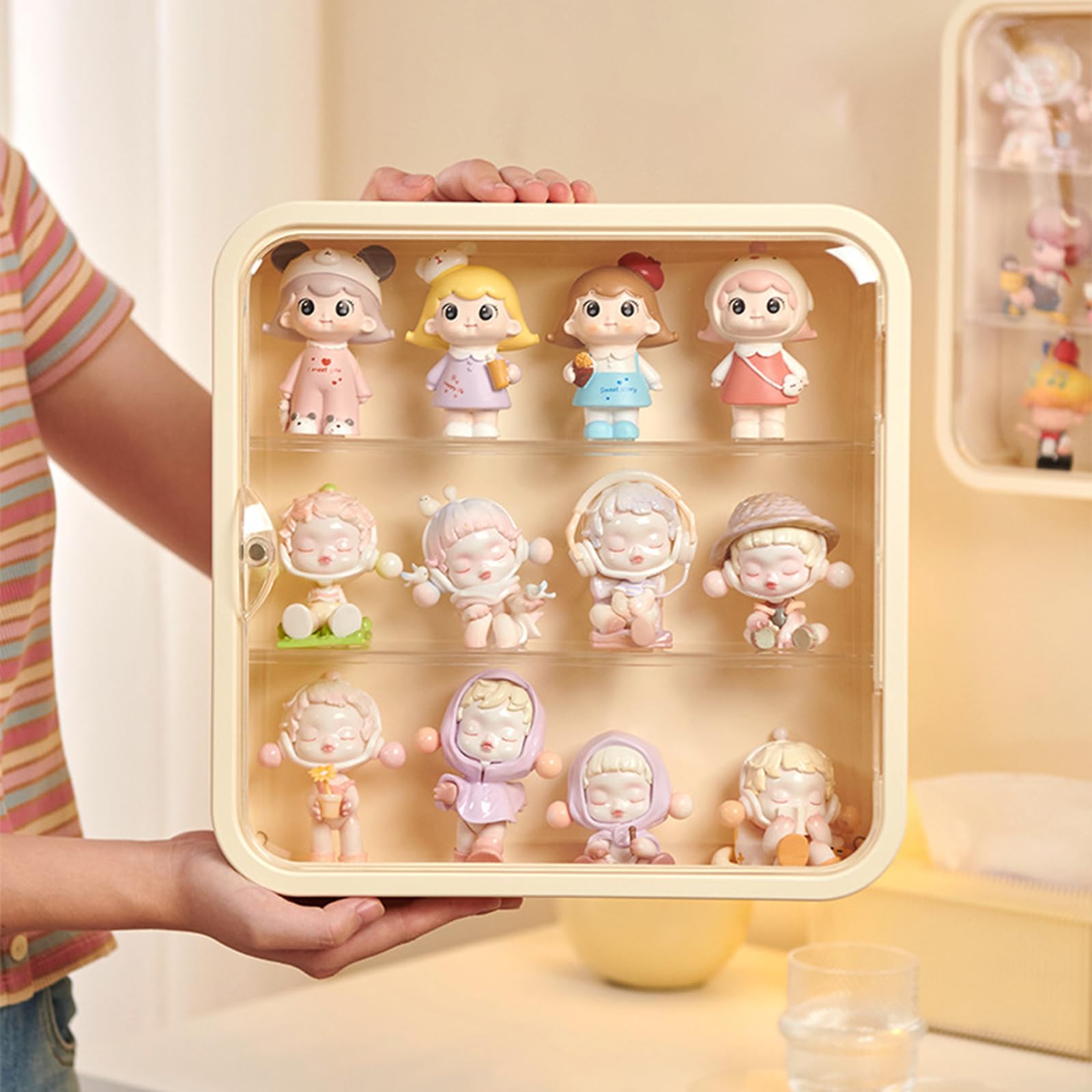 Foto 4 | Vitrina Wmm Para Figuras, Montada En La Pared, Caja De Almacenamiento De Muñecas - Venta Internacional.