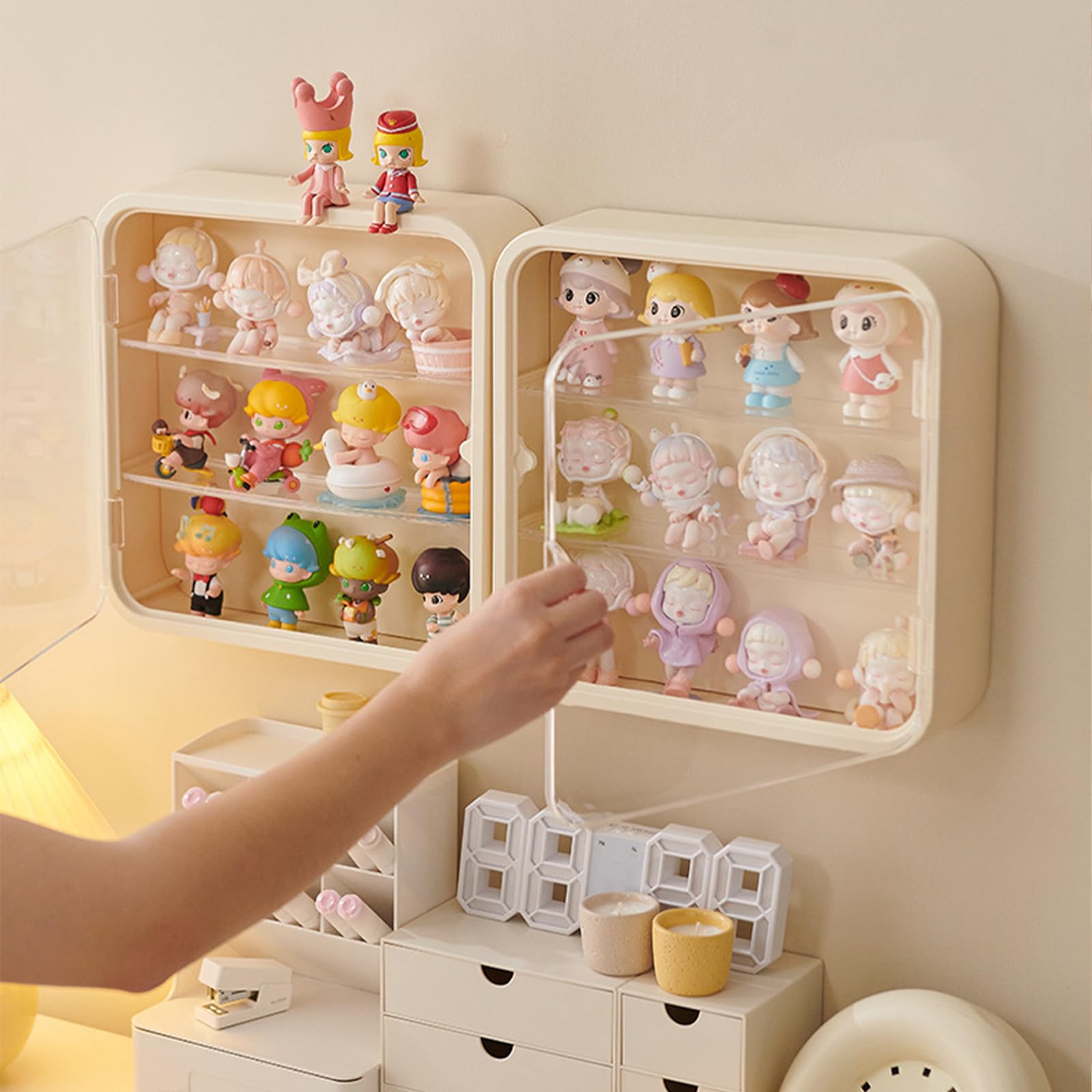 Foto 6 pulgar | Vitrina Wmm Para Figuras, Montada En La Pared, Caja De Almacenamiento De Muñecas - Venta Internacional.