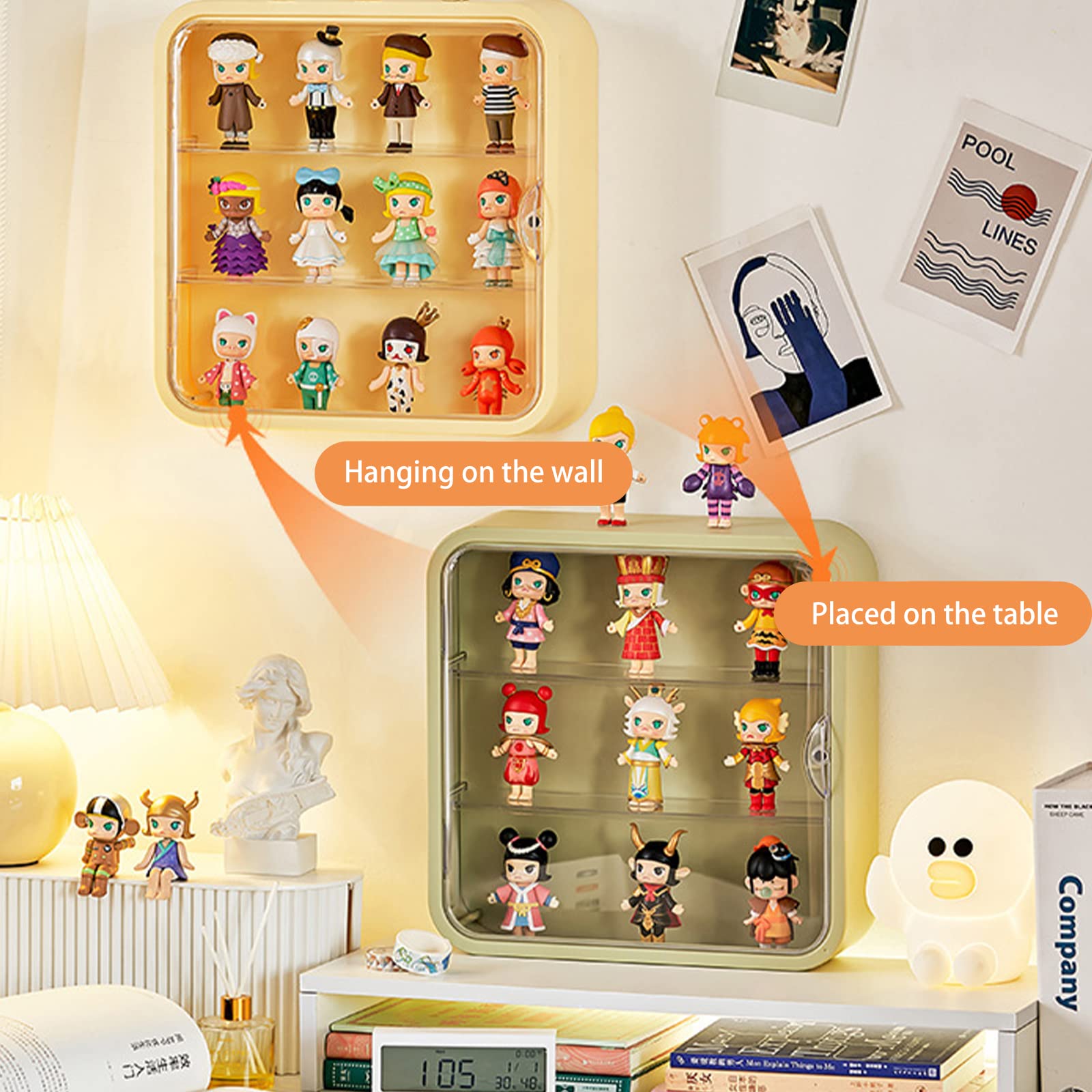 Foto 4 pulgar | Expositor Wmm Transparente Para Guardar Muñecas En La Pared Con Figuras - Venta Internacional.
