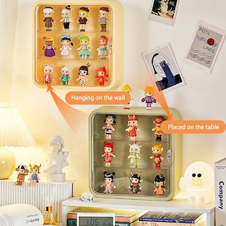 Foto 3 | Expositor Wmm Transparente Para Guardar Muñecas En La Pared Con Figuras - Venta Internacional.