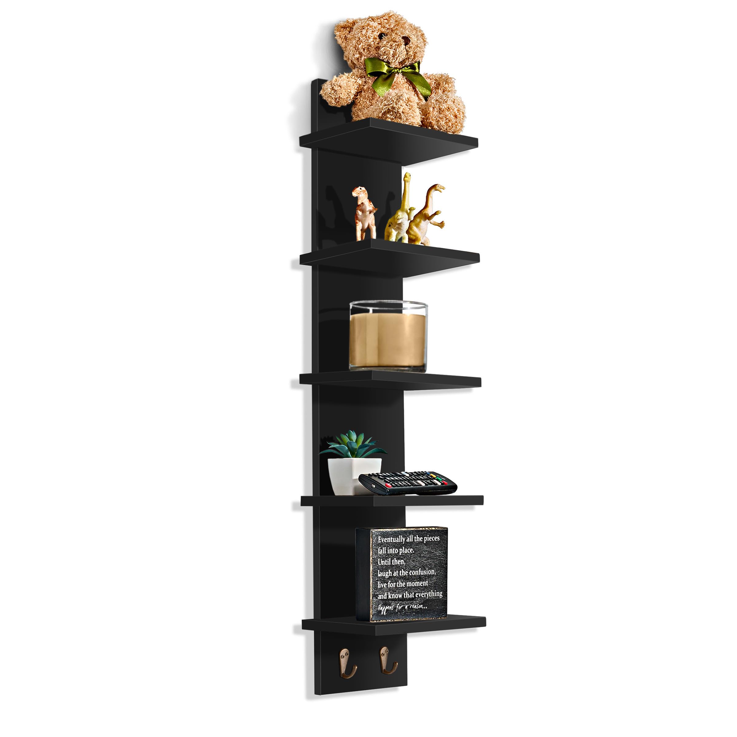 Foto 5 pulgar | Estantería De Pared Sorbus De 5 Niveles Con Ganchos De 30 X 15 X 13 Cm (paquete De 2) - Venta Internacional.
