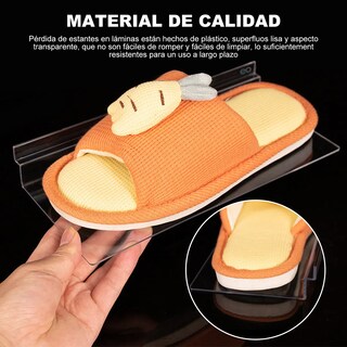 Foto 3 | Exhibidor Para Zapatos Acrílico Para Panel Ranurado Set 24 Piezas Eo Safe Imports Esi-18699 Transparente