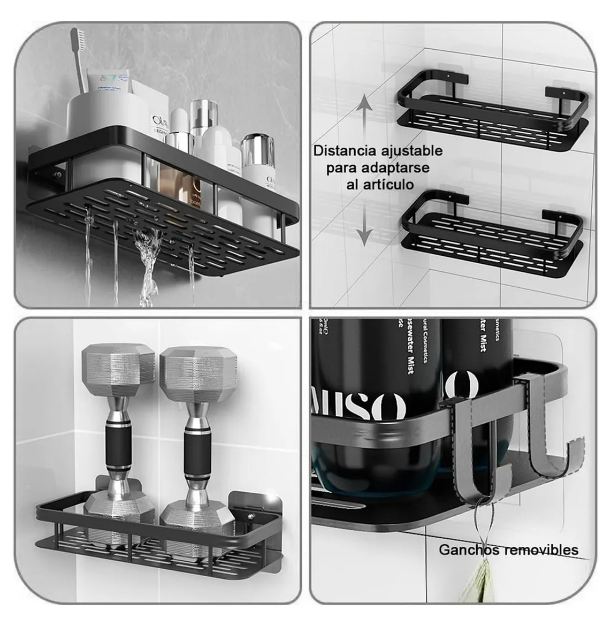 Foto 3 pulgar | Estante Xtellar Organizador Para Baño Acero Inoxidable Regadera Jabonera Repisa Multiusos