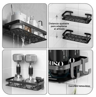 Foto 2 | Estante Xtellar Organizador Para Baño Acero Inoxidable Regadera Jabonera Repisa Multiusos