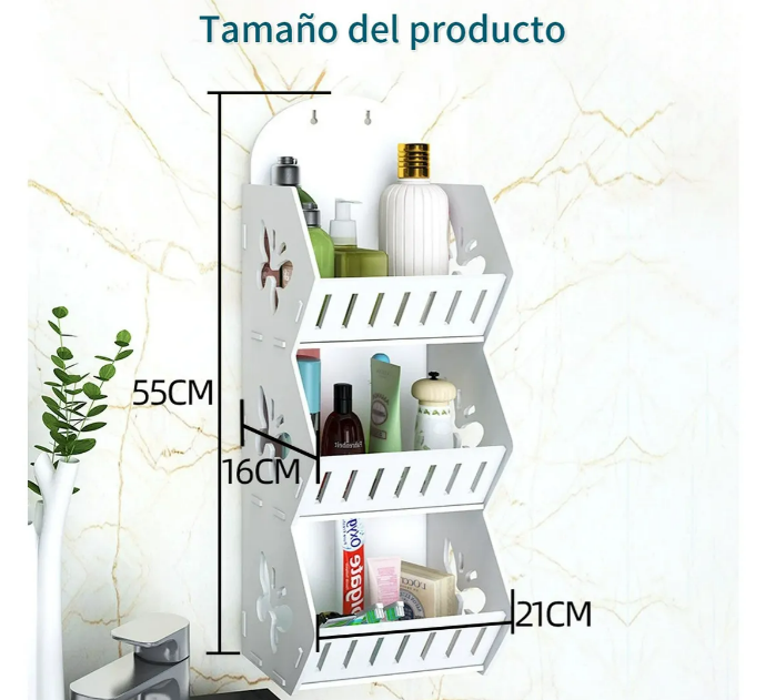 Foto 4 pulgar | Repisas Xtellar De Pared Para El Salón Y La Cocina Estante De Baño Estantería Para El Baño Salón Y Cocina Mandag