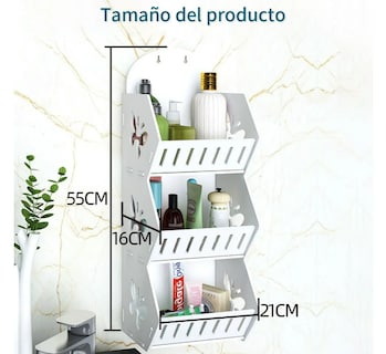 Foto 3 | Repisas Xtellar De Pared Para El Salón Y La Cocina Estante De Baño Estantería Para El Baño Salón Y Cocina Mandag