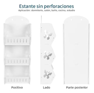 Foto 4 | Repisas Xtellar De Pared Para El Salón Y La Cocina Estante De Baño Estantería Para El Baño Salón Y Cocina Mandag