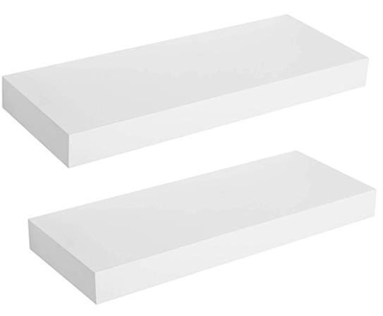 Foto 1 | Estantes Flotantes de Pared Songmics Blanco 2 Piezas