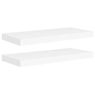 Foto 1 | Estantería Flotante Vidaxl, Montada En La Pared, Color Blanco, 60 X 23,5 X 3,8 Cm, 2 Unidades - Venta Internacional.