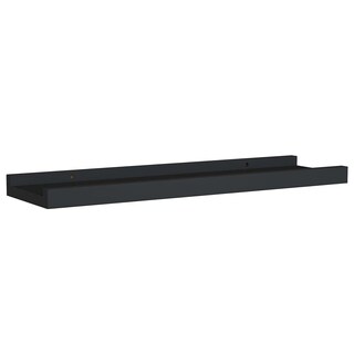 Foto 4 | Juego De 2 Estantes Vidaxl Con Forma De Repisa, Color Negro, Para Montar En La Pared - Venta Internacional.