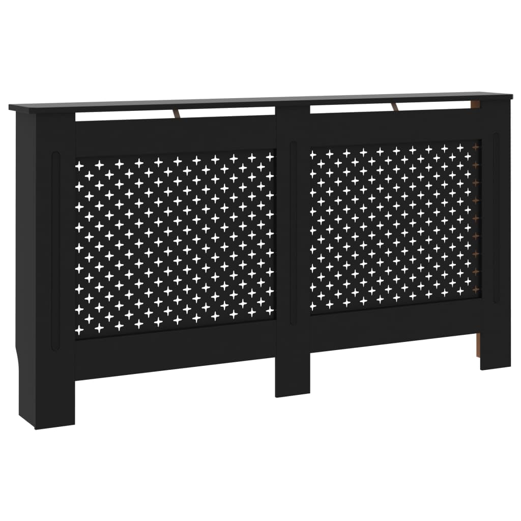 Foto 4 pulgar | Cubierta De Radiador Vidaxl Negra Con Moderno Diseño De Listones (mdf) - Venta Internacional.