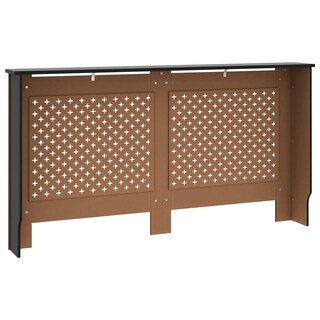 Foto 6 | Cubierta De Radiador Vidaxl Negra Con Moderno Diseño De Listones (mdf) - Venta Internacional.