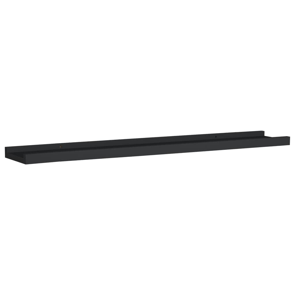 Foto 4 pulgar | Estantería De Pared Vidaxl, Mdf Lacada En Negro, 80 Cm - Venta Internacional.