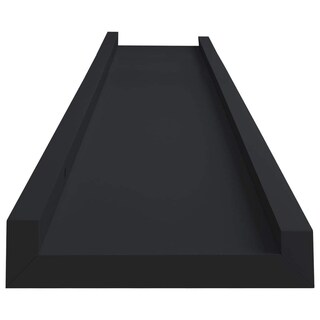 Foto 5 | Estantería De Pared Vidaxl, Mdf Lacada En Negro, 80 Cm - Venta Internacional.
