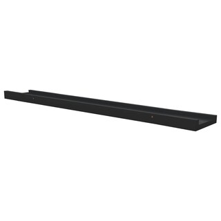 Foto 6 | Estantería De Pared Vidaxl, Mdf Lacada En Negro, 80 Cm - Venta Internacional.