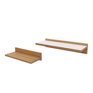 Foto 1 | Set X 2 Repisas Flotantes Amalia Duna Blanco