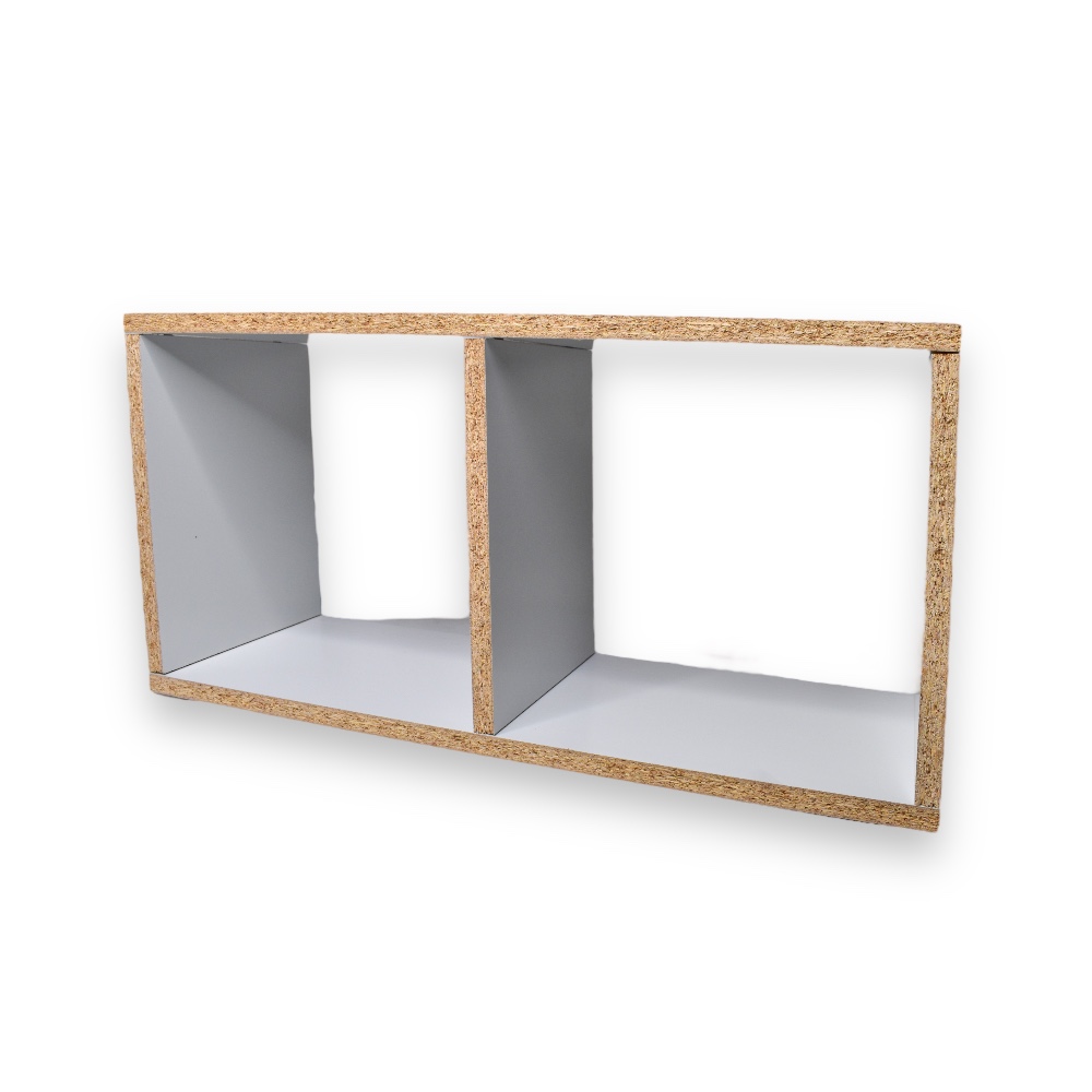 Foto 2 | Repisa Cubo Doble Blanco