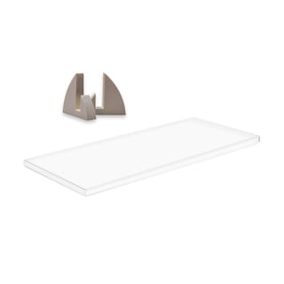 Foto 3 | Repisa Recta Prak-t 1.5x20x100cm Color Blanco