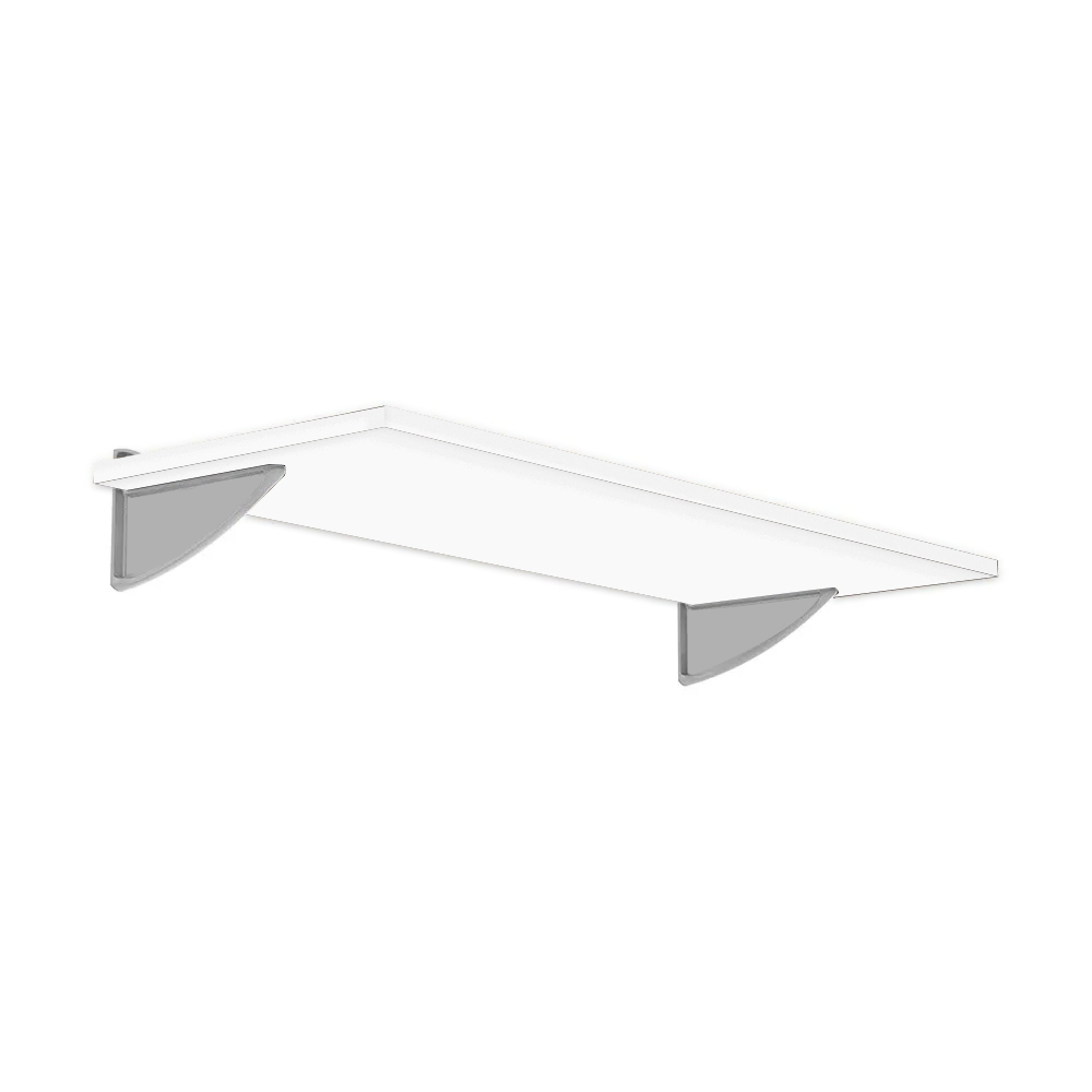 Foto 4 | Repisa Recta Prak-t 1.5x20x100cm Color Blanco
